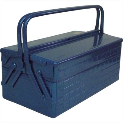 TRUSCO GL-410-B 2段式工具箱 412X220X289 ブルー / 工具・DIY用品通販
