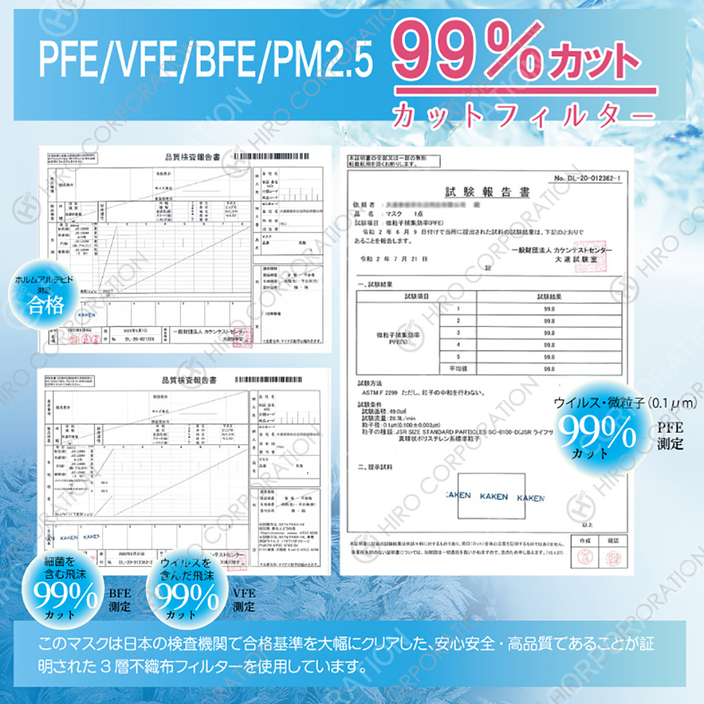 ヒロ 冷感不織布マスク 50P｜工具・DIY用品通販のアストロプロダクツ