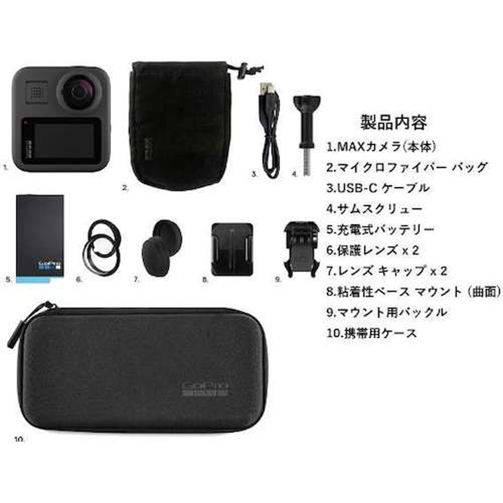 GoPro CHDHZ-202-FX 360度カメラ MAX｜工具・DIY用品通販のアストロ